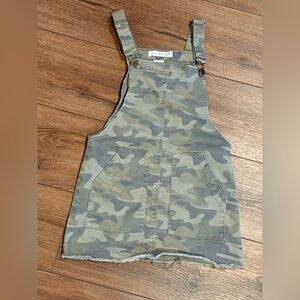 Vanilla Star Girls Camo Overall Dress Size 7